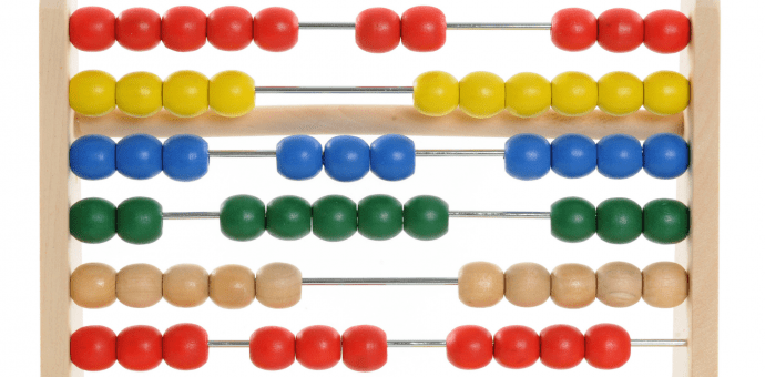 image of a multicoloured abacus